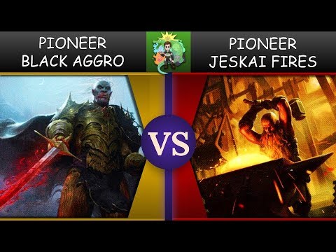 Pioneer 2019: Match 3 - Mono Black Aggro vs Jeskai Fires
