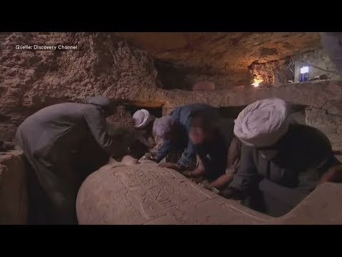 ARCHÄOLOGISCHER FUND: Öffnung von Sarkophag live im TV