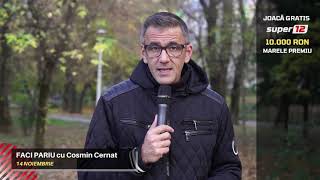”Faci Pariu” cu Cosmin Cernat (ep.134): ⚽🍀12 ponturi gratuite pe duminică » Vezi care sunt 👀!