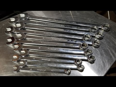 Harbor Freight Long Handle Combination Wrench Set Review