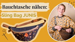 Bauchtasche nähen: Sling Bag JUNIS