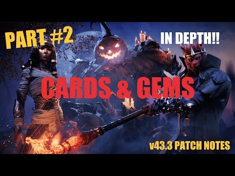 Part 2: IN DEPTH v43.3 Patch Note Review - Cards & Gems (with timestamps!!)
