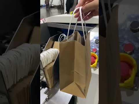 Shopping Paper Bag Making Machine