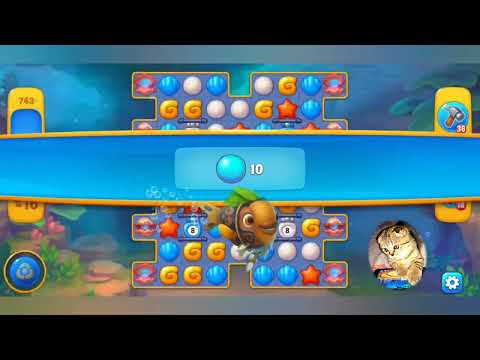 Fishdom 2022, no Boosters,  743  level  -  прохождение без бустеров,  743  уровень.