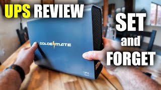 UPS Power Backup Review - GOLDENMATE Lithium UPS 1000VA Pro - SET IT and FORGET IT!