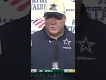 Mike McCarthy on Dak Prescott's injury: 'I knew it was serious...he couldn't hold the ball.' #shorts