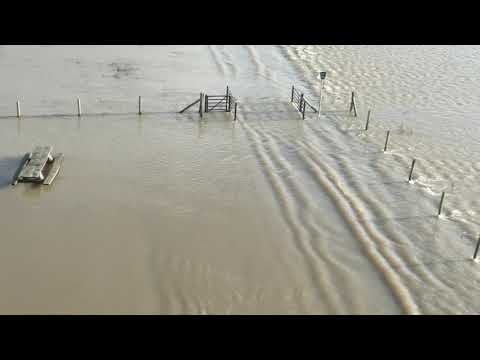 Flooding at Arnhem, the Netherlands