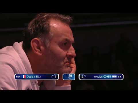 2023 112 T04 02 M E Individual Budapest HUN GP PODIUM COHEN ISR vs BILLA FRA