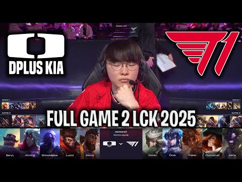 THE KING IS BACK!🔥 - DK vs T1 GAME 2 LCK SPRING 2025 W6D4 | DPLUS KIA vs T1 G2 LCK 2025