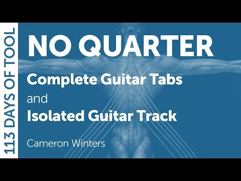 Tool - No Quarter - Guitar Cover / Tabs / Isolated Guitar