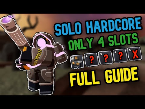 Easy Solo Hardcore Triumph 4 Slots Only + Guide - Tower Defense Simulator | TDS