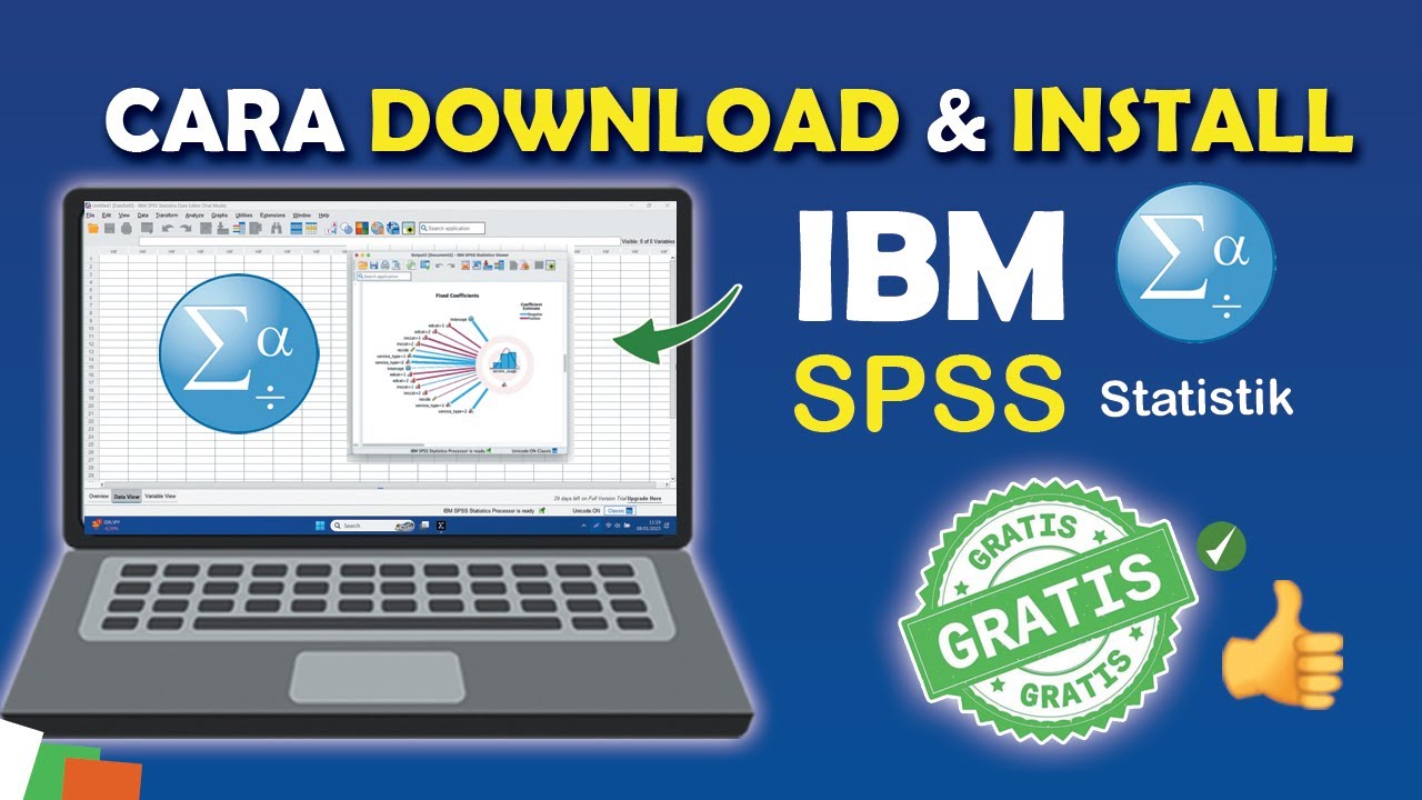 ✅ Cara Download dan Install Aplikasi Olah Data IBM SPSS Statistik Terbaru, Gratis !