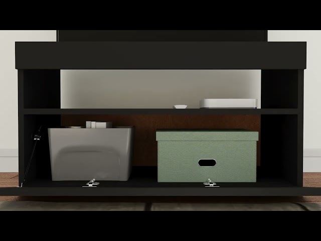 Video Teaser für 804394 vidaXL TV Cabinets 2 pcs with LED Lights Black 75x35x40 cm