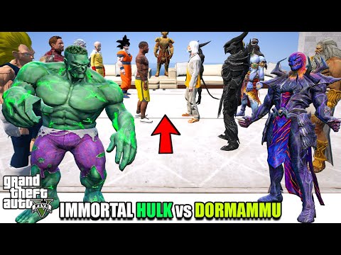 Franklin Team IMMORTAL HULK vs Gods Team DORMAMMU Full Fight in GTA 5