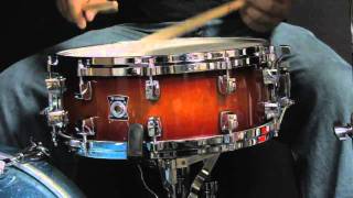 Video thumbnail for Yamaha 14x5.5 Sensitive Series Snare Drum - Amber Sunburst by cymbalfusion drum shop