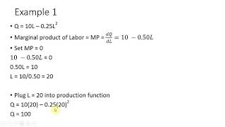 How to Solve for Maximum Output from Total Product Function
