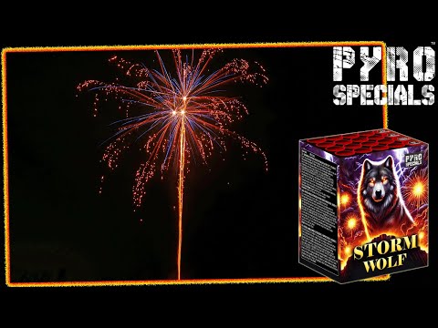 Pyro Specials - Storm Wolf | 20 Schuss Blinkweiden mit Sternen und Blinkern [Neuheit 2025]