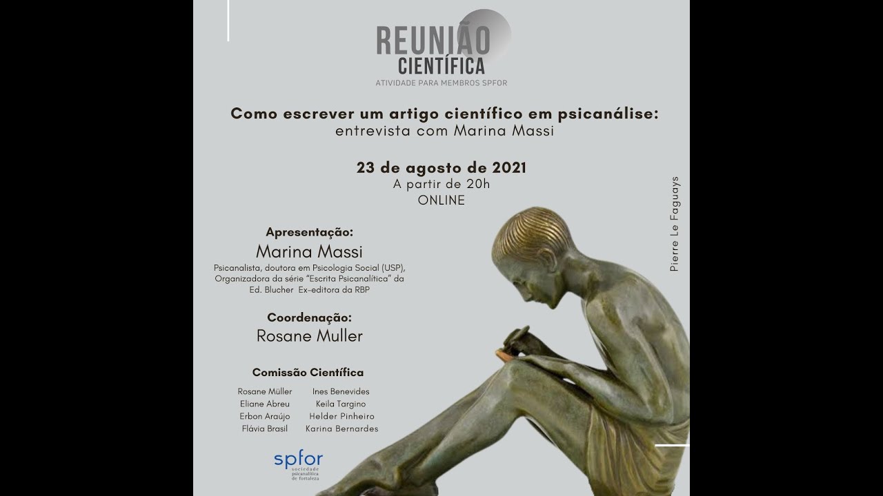 Como escrever um artigo cientifico em psicanalise - Entrevista com Marina Massi