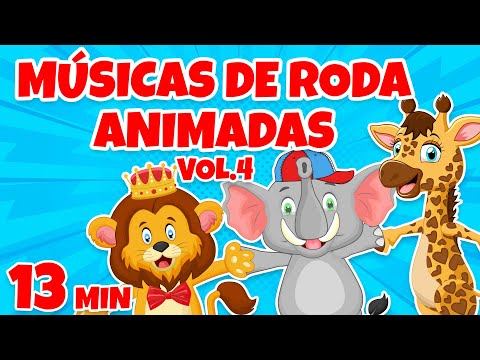 Músicas de Roda Animadas Vol. 4 - Giramille 13 min | Desenho Animado Musical