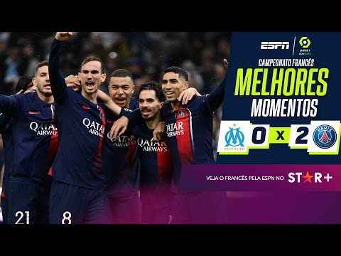 Gols e lances de Olympique x PSG