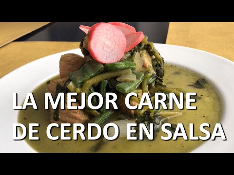 Carne de Puerco en Salsa Verde con Verdolagas y Nopales #cocinamexicana #carnedepuerco #carnedecerdo
