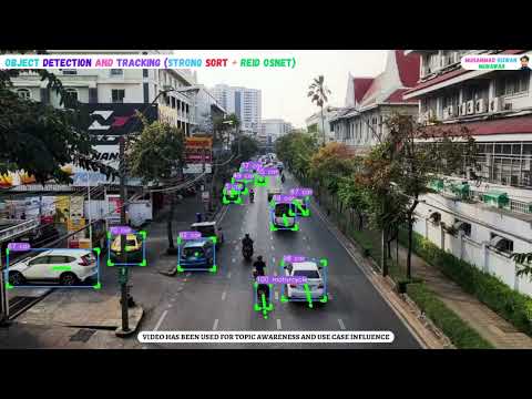 Object Detection Using YOLOv8 + Object Tracking Using Strong Sort + OSNET REID