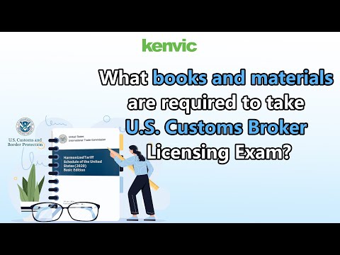 What books and materials are required to take U.S. Customs Broker Licensing Exam?