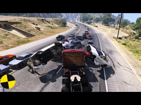 GTA 5 Phantom Wedge Truck Crashes Ep.39 Impact Compilation - Destruction | Crashstation
