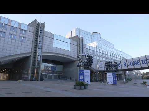 EU Parliament building on last day of bloc-wide voting | AFP