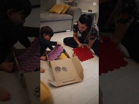 Килимок масажний "Пазли Мікс" 10 елементів