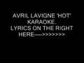 Avril Lavigne "Hot" karaoke 