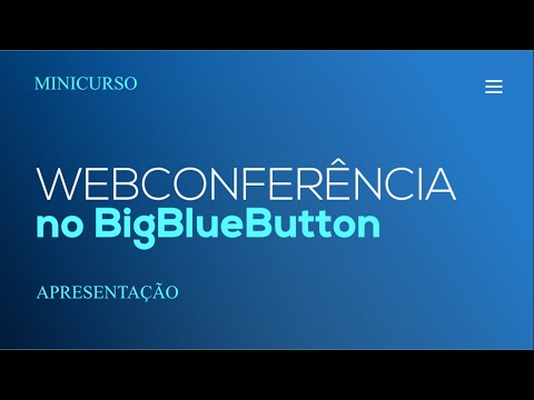 Minicurso Webconferência - Apresentação