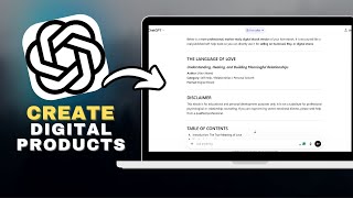 How to Create Digital Products Using ChatGPT (Sell Online) in SECONDS!