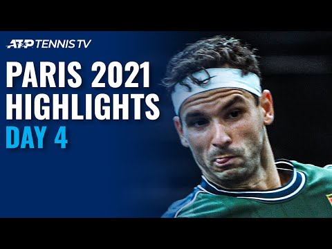 Medvedev, Zverev, Dimitrov Headline; Alcaraz vs Gaston MADNESS | Paris Masters 2021 Highlights Day 4