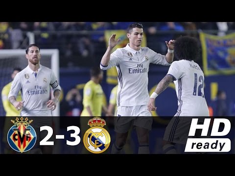 Real Madrid vs Villarreal 3-2 All Goals 26-2-2017 HD