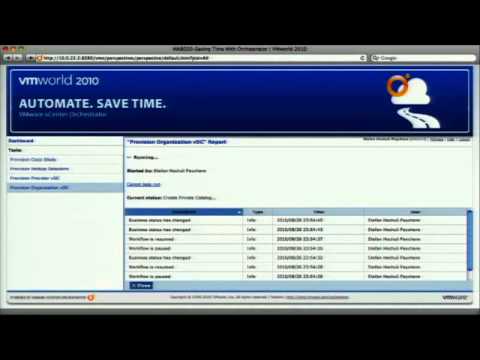 VMware world  MA8030-Saving Time with vCenter Orchestrator