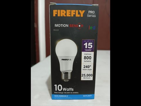 Firefly motion sensor bulb