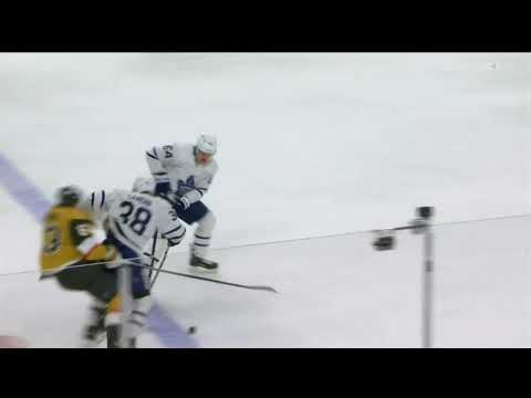 Rasmus Sandin Big Hit against Evgenii Dadonov