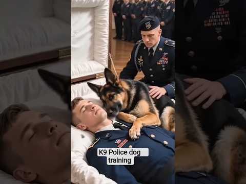 K9 police dog is very loyal