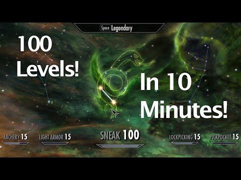 Early Game Skyrim Sneak Exploit | 100 levels