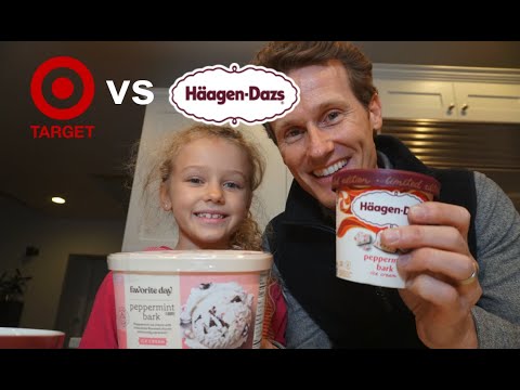 TARGET vs. HAAGEN DAZS | Peppermint Bark Ice Cream SHOWDOWN! 🎄 🍦