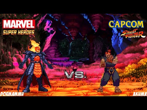 Dormammu Vs Akuma - Marvel Super Heroes X Street Fighter - Capcom X Marvel Multiversal Battle