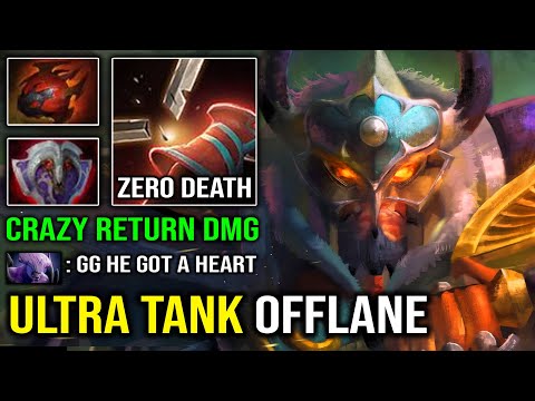 ULTRA TANK Full Strength Centaur Warrunner 1st Item Vanguard + Heart Insane Return DPS 7.30e Dota 2