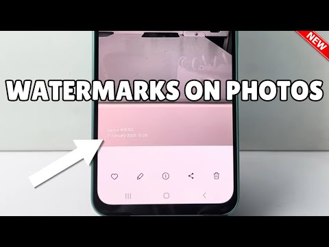 Galaxy A16: How To Enable/Disable Watermarks On Photos Samsung