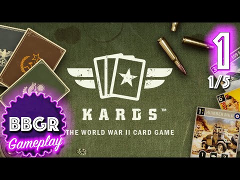 KARDS - The WW2 Card Game - Review 1/5, Game Play Walkthrough No Commentary 1