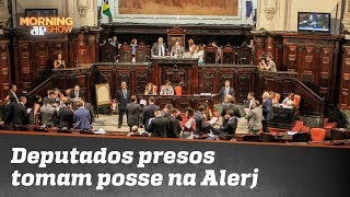 Deputados PRESOS tomam posse na Alerj