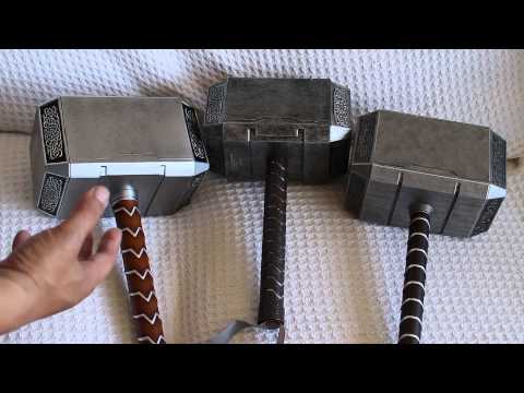 Mjolnir Comparison (Part 1 of 3) Hammerheads (Thor Hammer Replica)