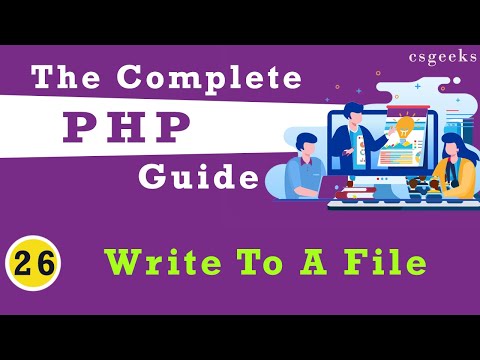 PHP Tutorial 26 Writing To A File