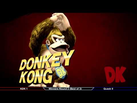 Gwinnett Brawl 41 Smash 4 Singles KDK (Donkey Kong) vs Quack (Link)