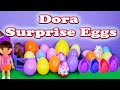 Assistant Opens Dora The Explorer Surprise Eggs